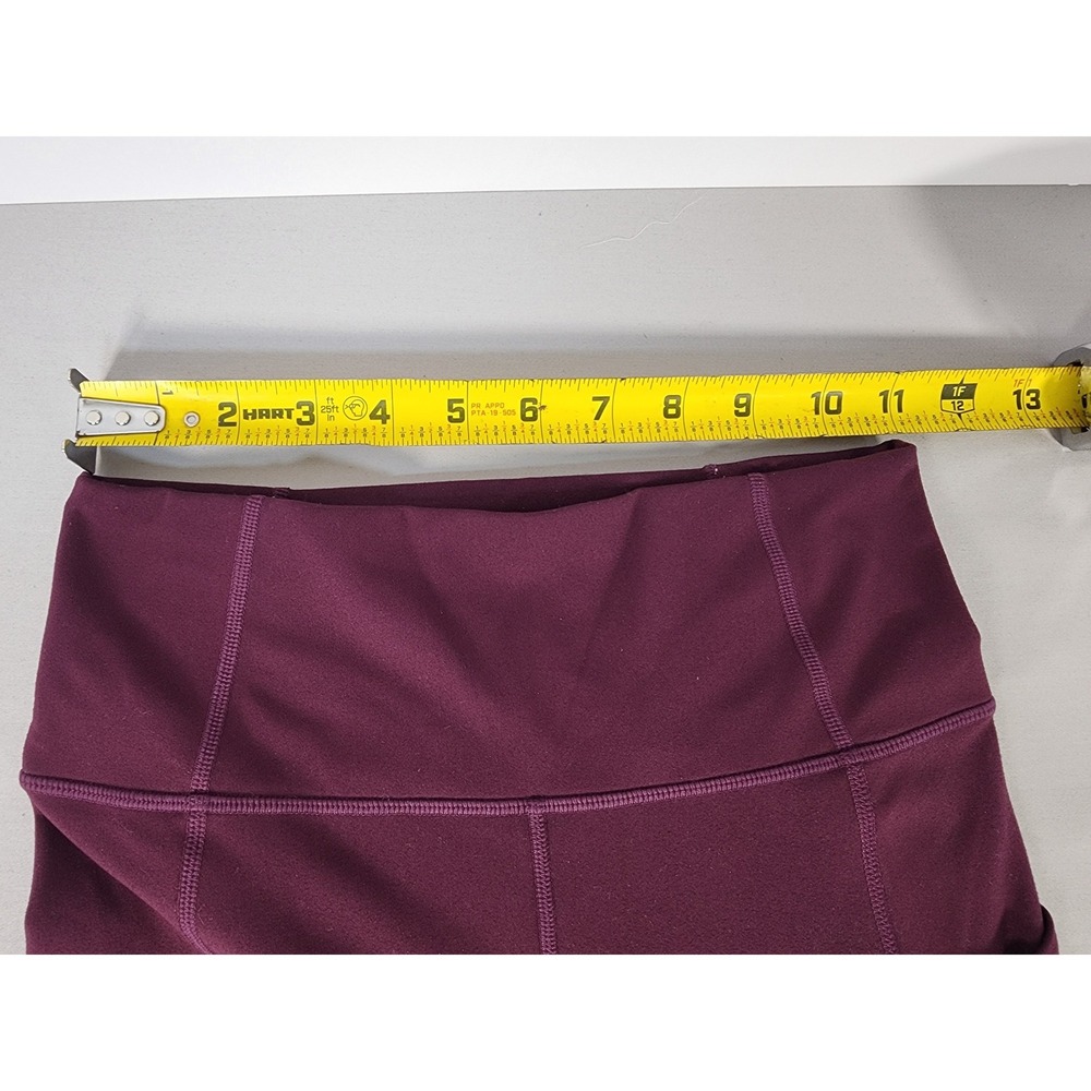Fabletics PureLuxe High Waisted Leggings Plum Purple Side Pockets Womens Small - Picture 3 of 9